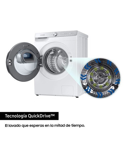 Lavadora Samsung 9kg QuickDrive™ Clase A Blanca WW90T986DSH/S3 - Blanco Blanco-4