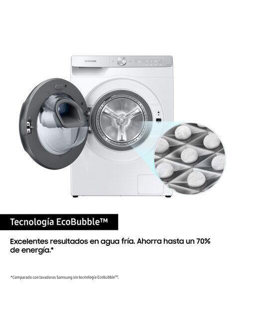 Lavadora Samsung 9kg QuickDrive™ Clase A Blanca WW90T986DSH/S3 - Blanco Blanco-5