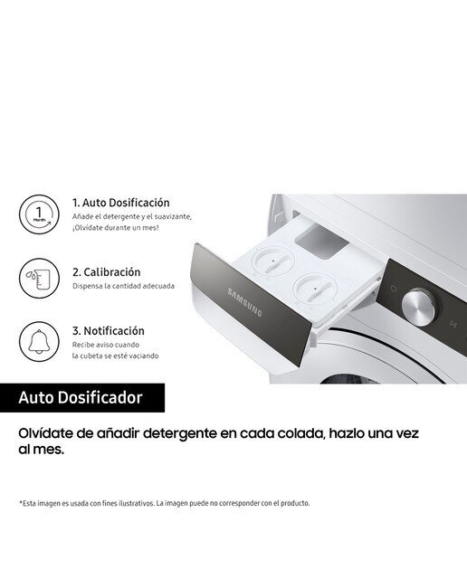 Lavadora Samsung 9kg QuickDrive™ Clase A Blanca WW90T986DSH/S3 - Blanco Blanco-6