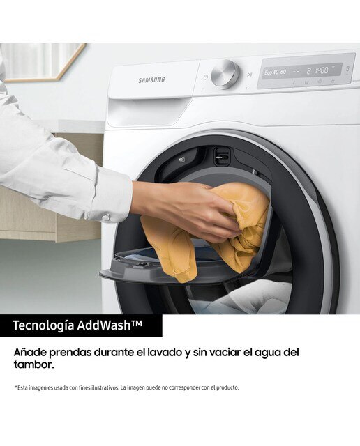 Lavadora Samsung 9kg QuickDrive™ Clase A Blanca WW90T986DSH/S3 - Blanco Blanco-7