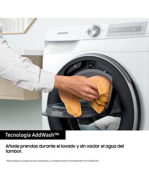 Lavadora Secadora Samsung 9kg/6kg Tecnología AddWash™ Clase E/B Blanca WD90T654DBE/S3 Blanco-3