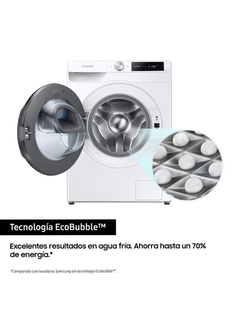 Lavadora Secadora Samsung 9kg/6kg Tecnología AddWash™ Clase E/B Blanca WD90T654DBE/S3 Blanco-4