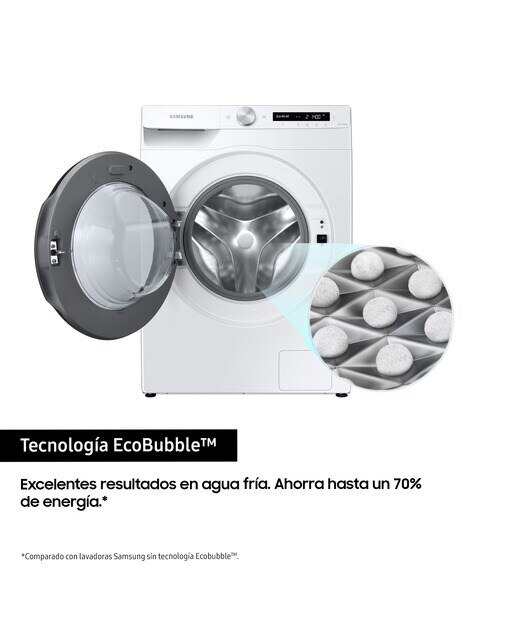 Imagen 4 de Lavadora Secadora Samsung 10,5kg/6kg con Autodosificación Clase E/A Blanca WD10T534DBW/S3 - Blanco Blanco