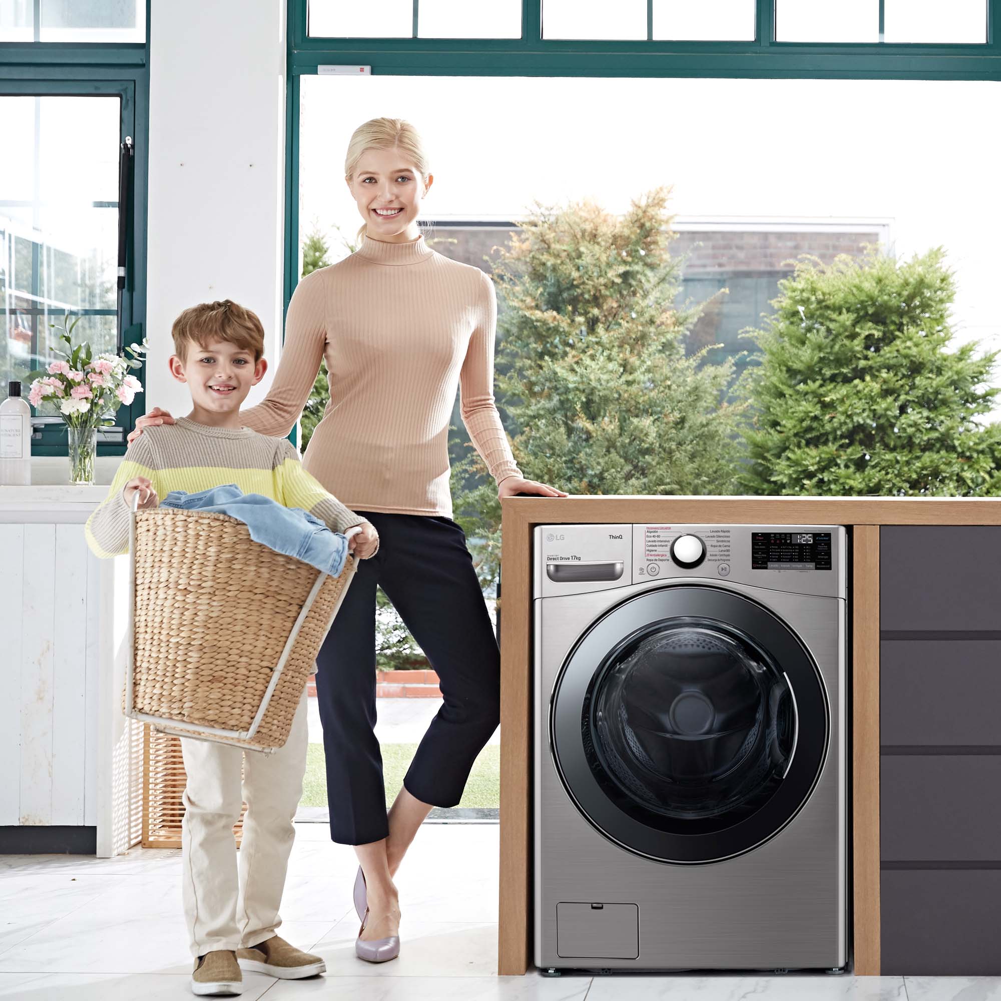 Lavadora LG 17 kg / 1.100 rpm - F1P1CY2T Inox-15