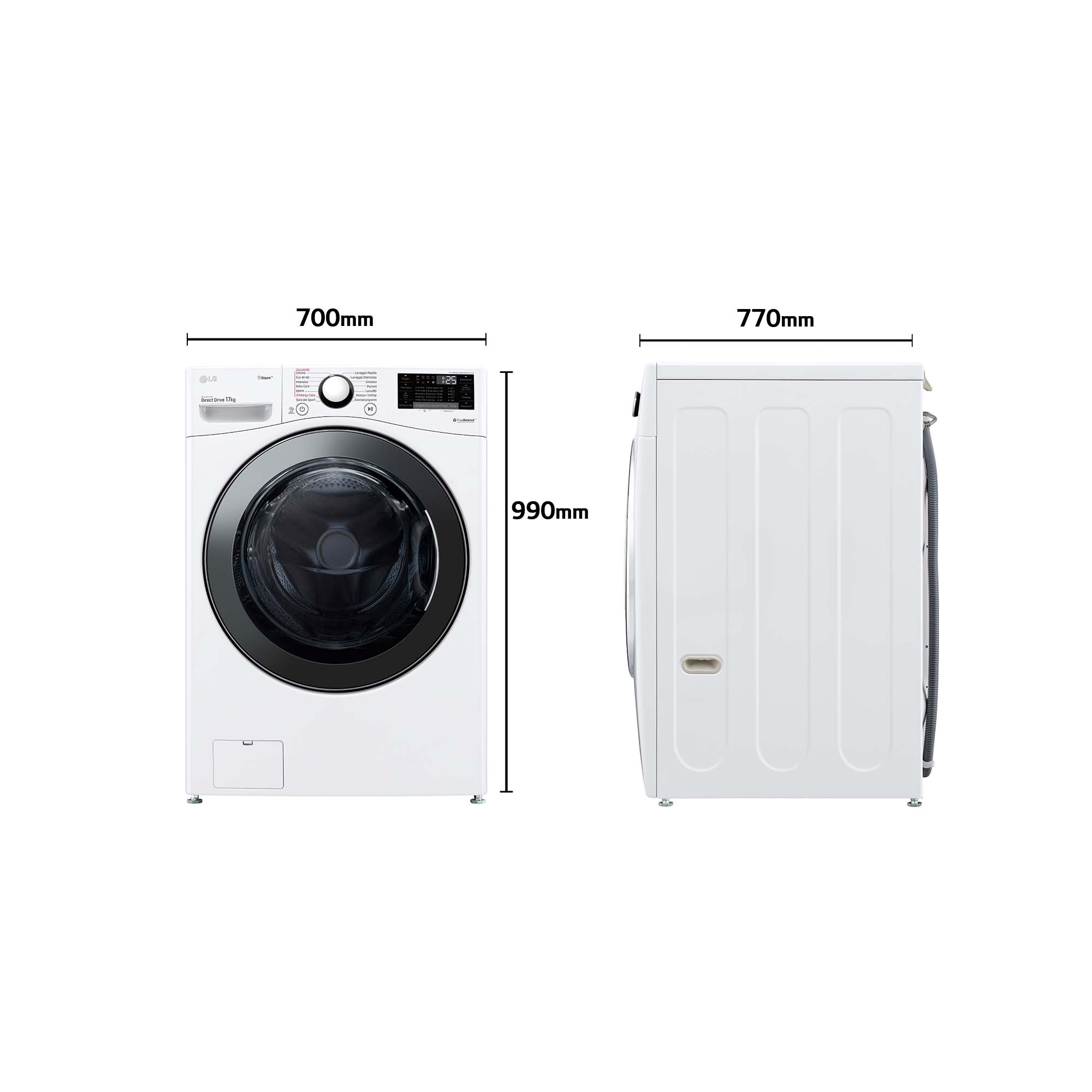 Lavadora LG 17 kg / 1.100 rpm - F1P1CY2W Blanco-8