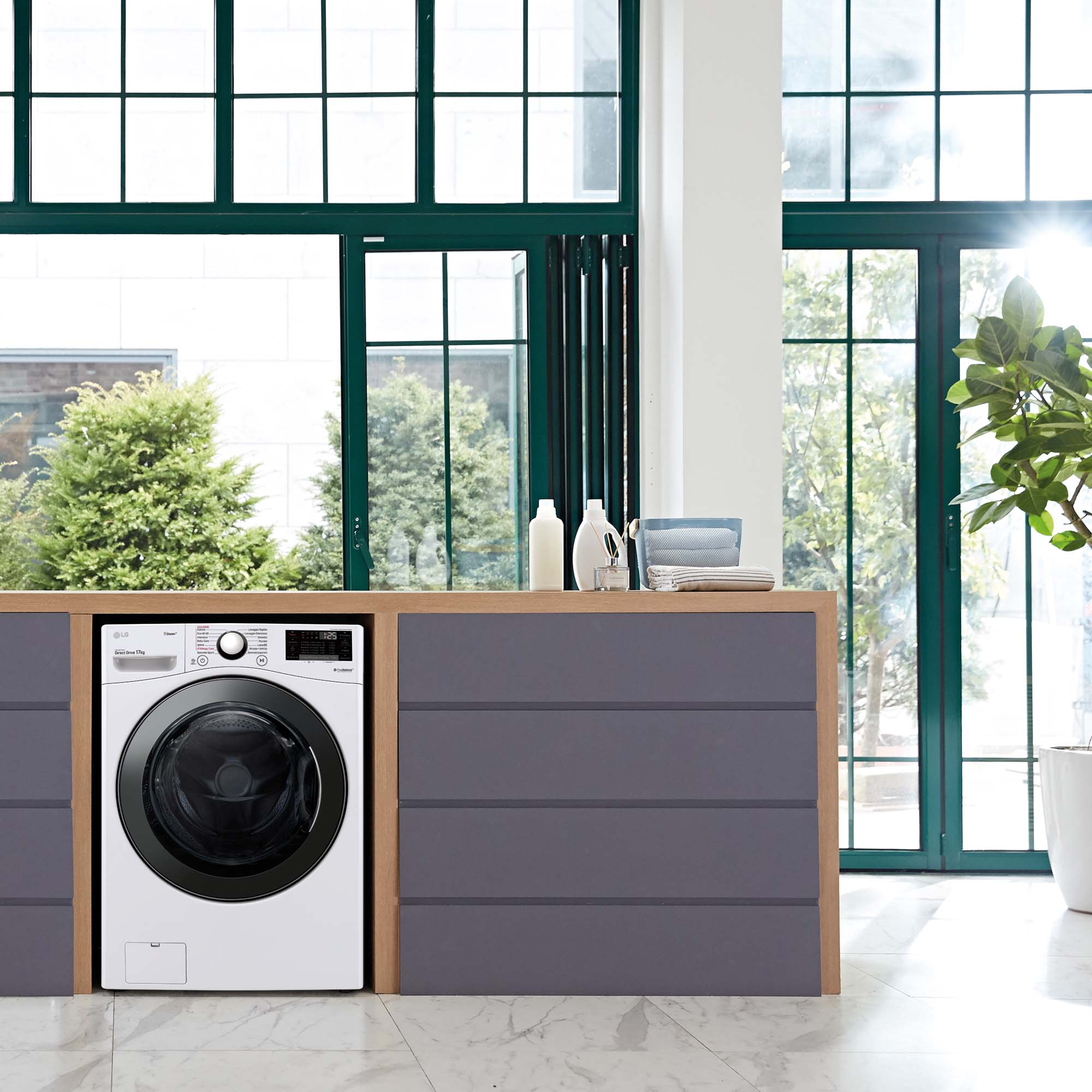 Lavadora LG 17 kg / 1.100 rpm - F1P1CY2W Blanco-13