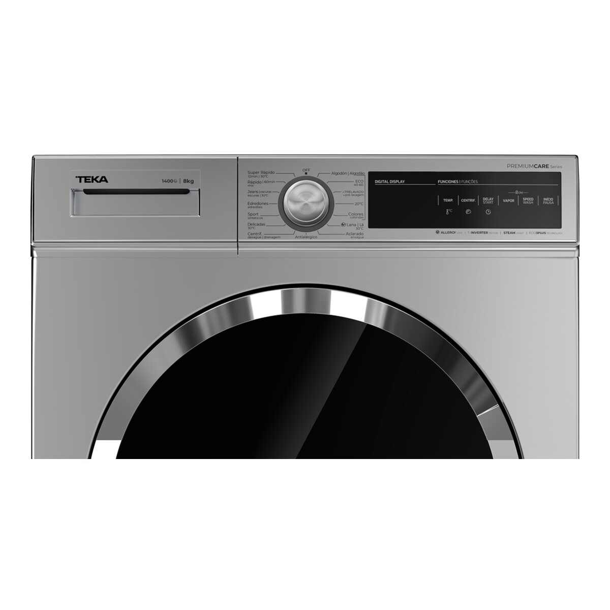 Máquina de Lavar Roupa Teka WMT 70840 SS Carga Frontal com 15 Programas de 8 Kg e 1400 rpm - Inox Inox-4