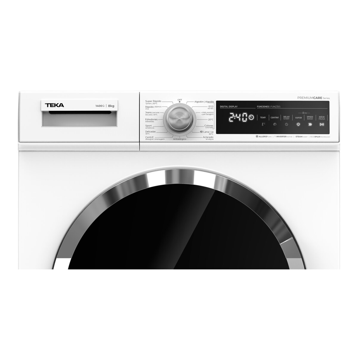 Máquina de Lavar Roupa Teka WMT 70840 WH Carga Frontal de 8Kg e de 1400 rpm - Branco Branco-5