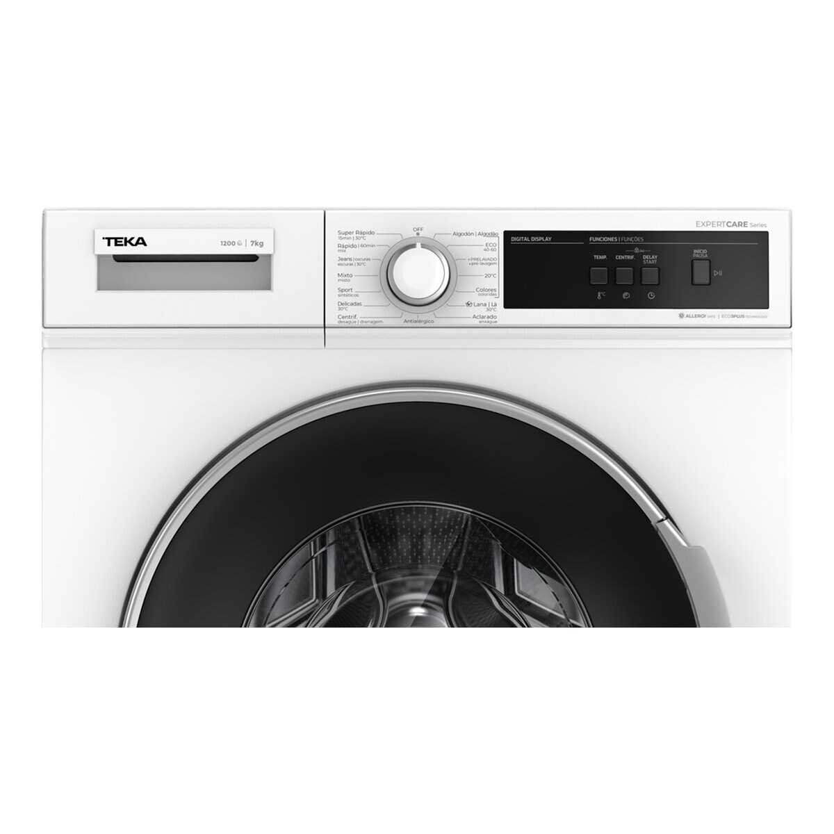Máquina de Lavar Roupa Teka WMT 40720 WH Carga Frontal com 15 Programas de 7 kg e 1200 rpm - Branco Branco-5