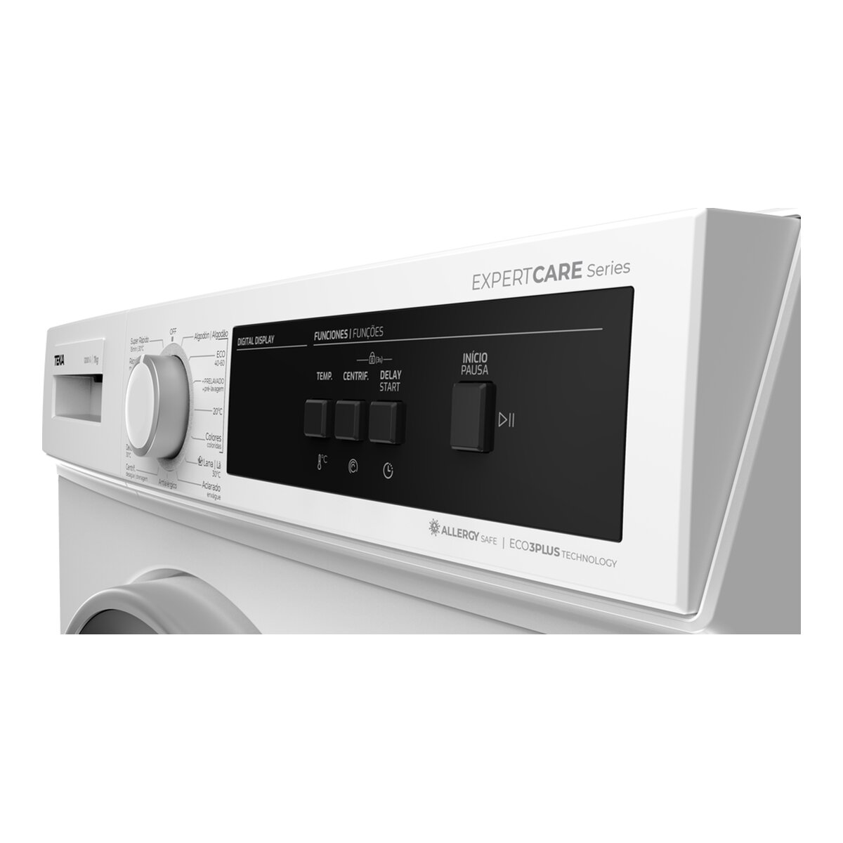 Máquina de Lavar Roupa Teka WMT 40720 WH Carga Frontal com 15 Programas de 7 kg e 1200 rpm - Branco Branco-7