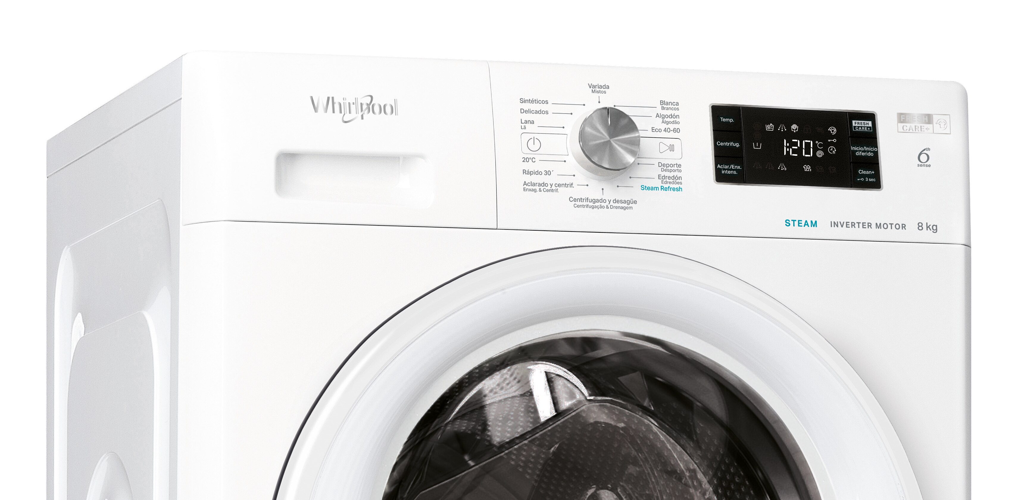 Thumbnail 4 de Lavadora Whirlpool 8 kg, 1200 rpm - FFB 8258 WV SP🧺