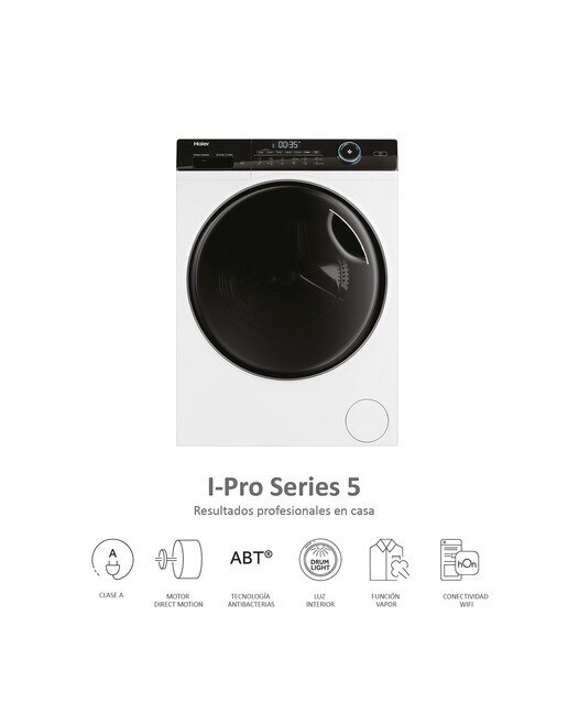 Lavadora Haier 9 kg / 1.400 rpm I-Pro Series 5 - HW90-B14959U1-S Blanco-3