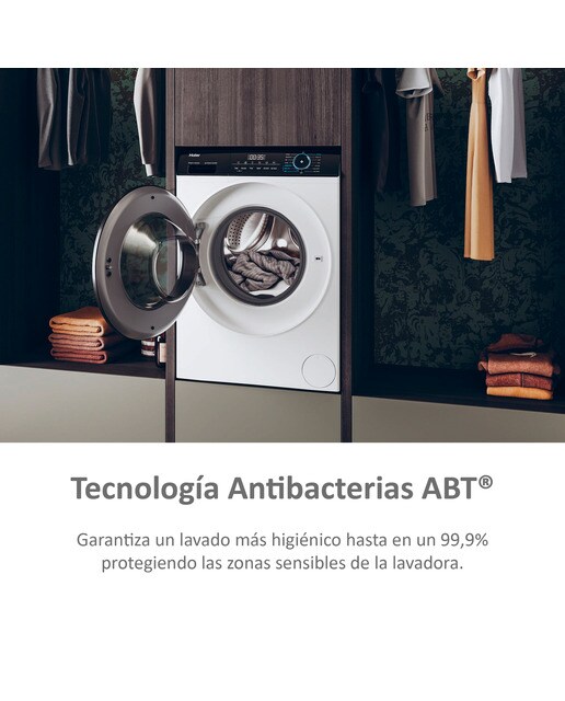 Lavadora Haier 8 kg / 1.400 rpm Vapor, I-Pro Series 3 - HW80-B14939-IB Blanco-8