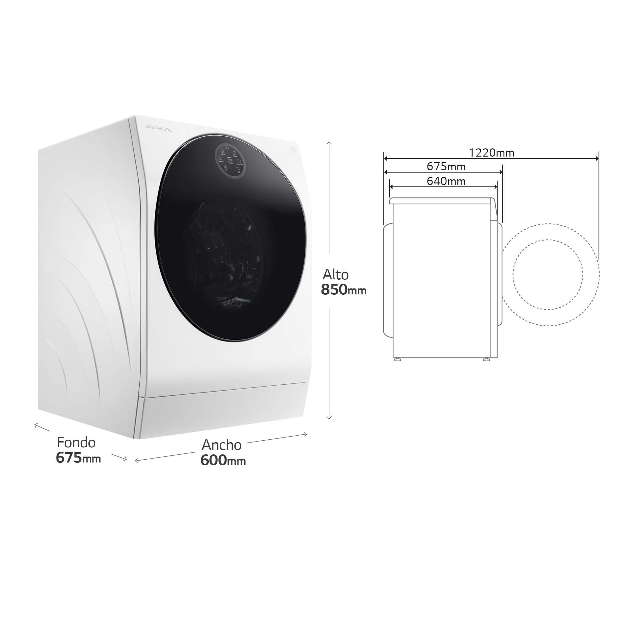 Thumbnail 3 de LG LSWD100E lavadora 12 kg, 1.600 rpm