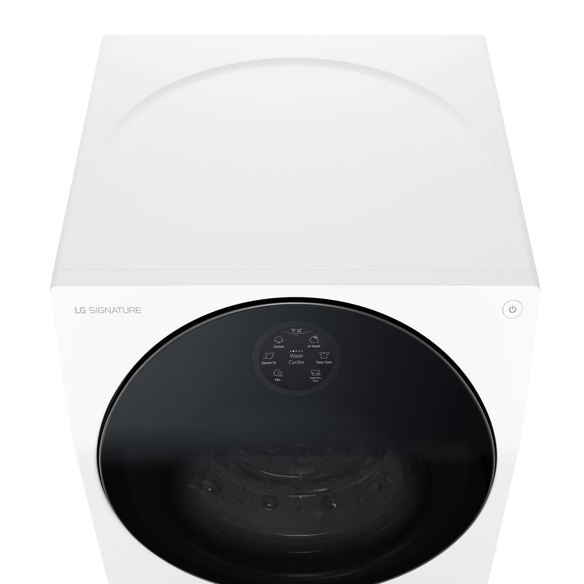 Lavadora secadora LG 12 kg lavado, 7kg secado,  1.600 rpm, Autodosificación -  LSWD100E Blanco-12