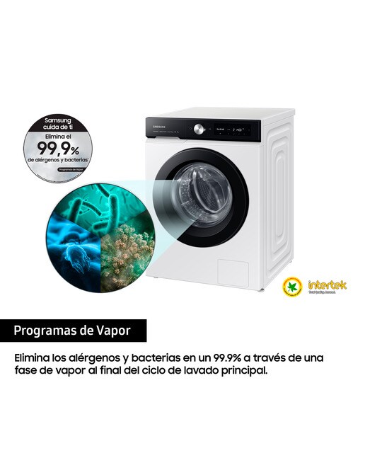 Lavadora Samsung 11kg con Autodosificación Clase A Blanca WW11BB534DAES3 - Blanco Blanco-8