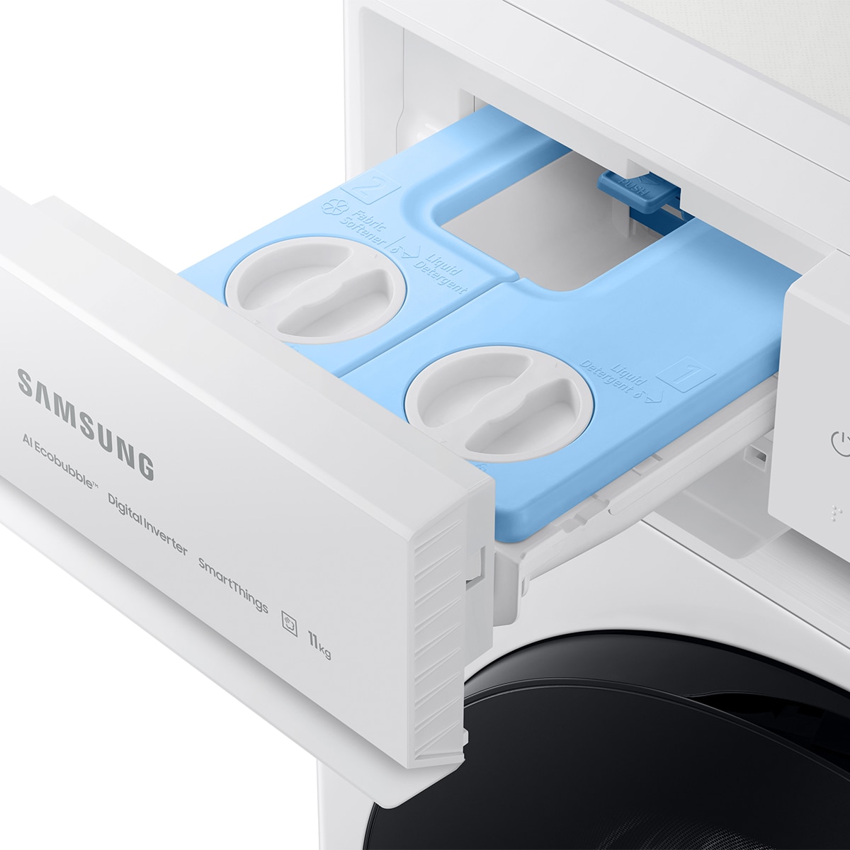 Lavadora Samsung 11kg con Autodosificación Clase A Blanca WW11BB744DGWS3 Blanco-5