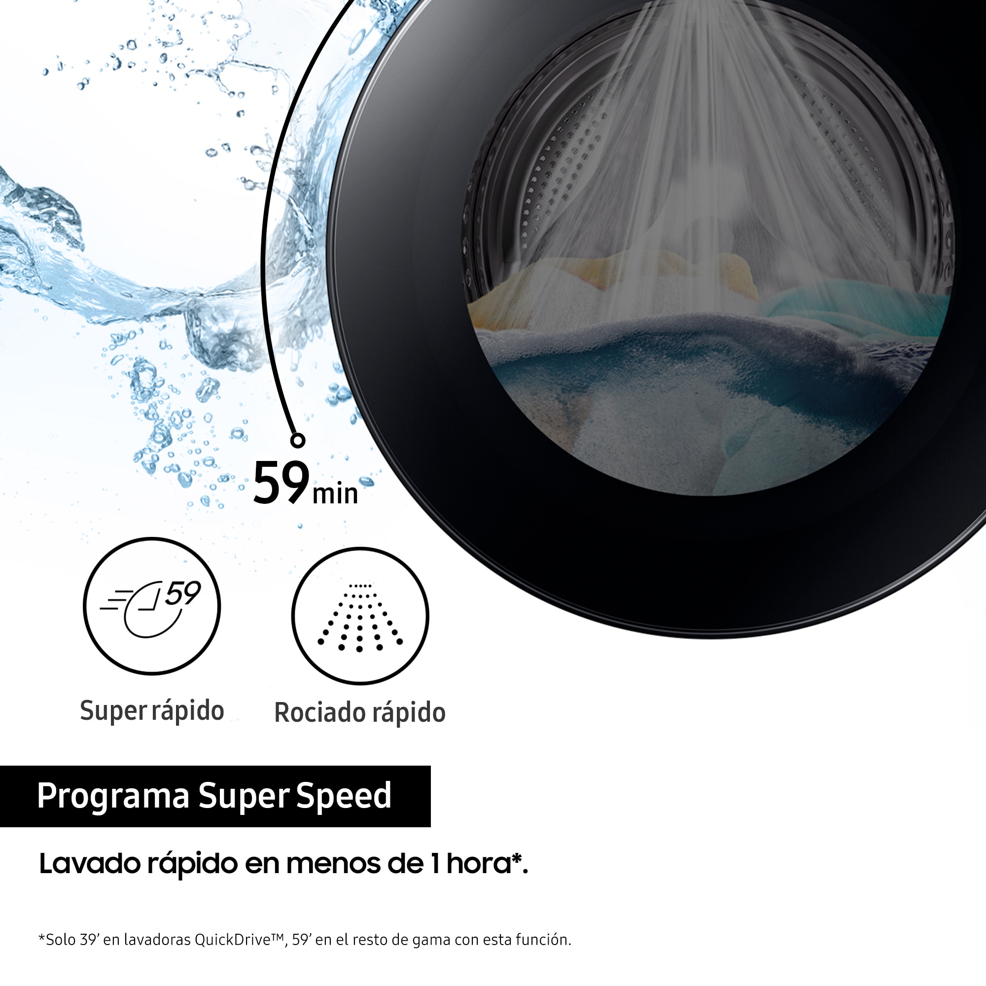 Lavadora Samsung 11kg con Autodosificación Clase A Blanca WW11BB744DGWS3 Blanco-10