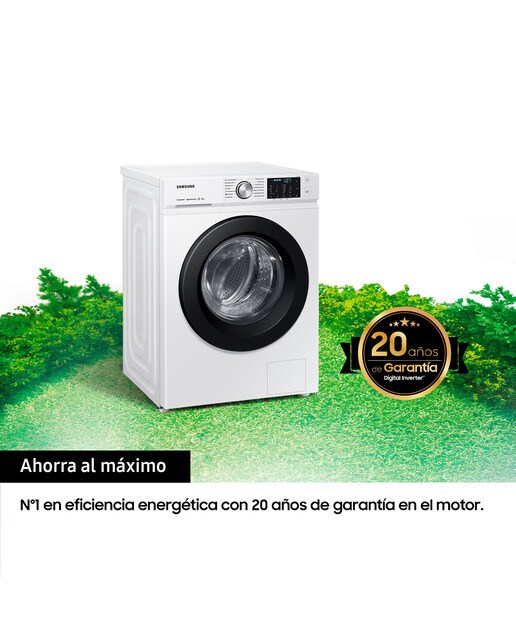 Lavadora Samsung 11kg Tecnología SpaceMax™ Clase A Blanca WW11BBA046AWEC Blanco-3