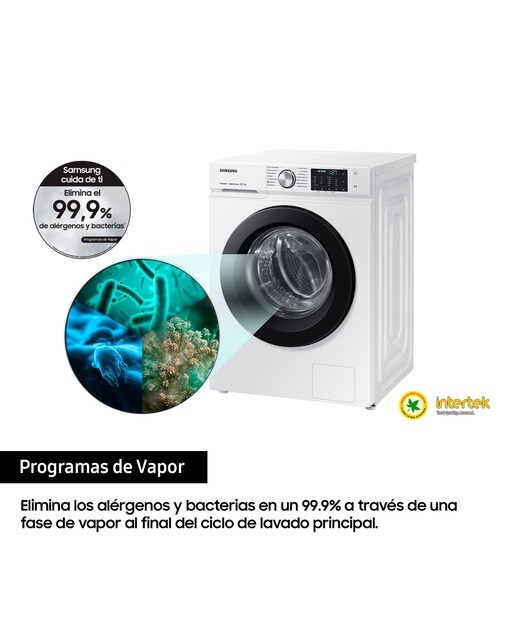 Lavadora Samsung 11kg Tecnología SpaceMax™ Clase A Blanca WW11BBA046AWEC Blanco-6