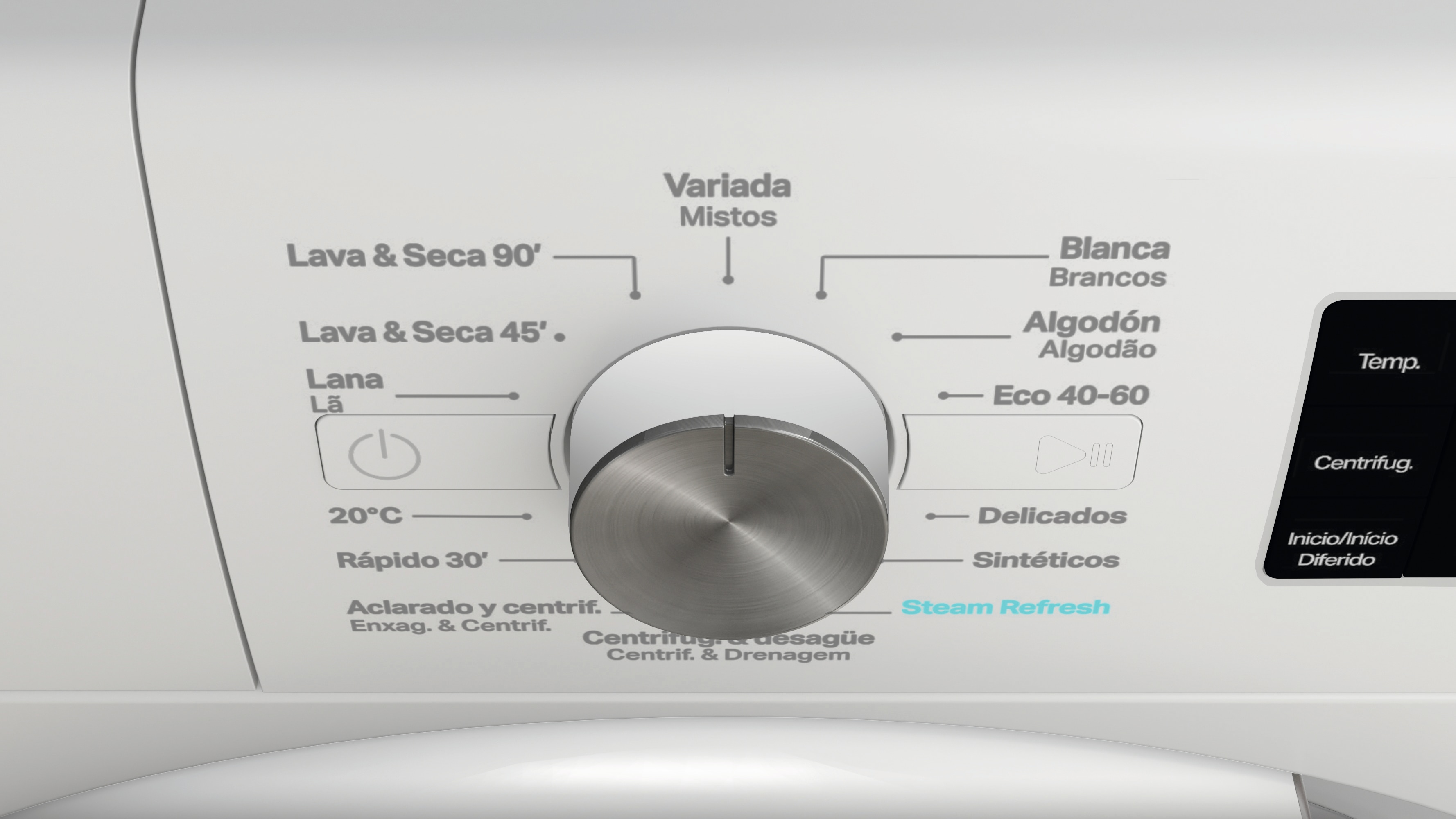 Lavadora secadora Whirlpool 8 kg / 1.400 rpm - FFWDB 864349 WV Blanco-10