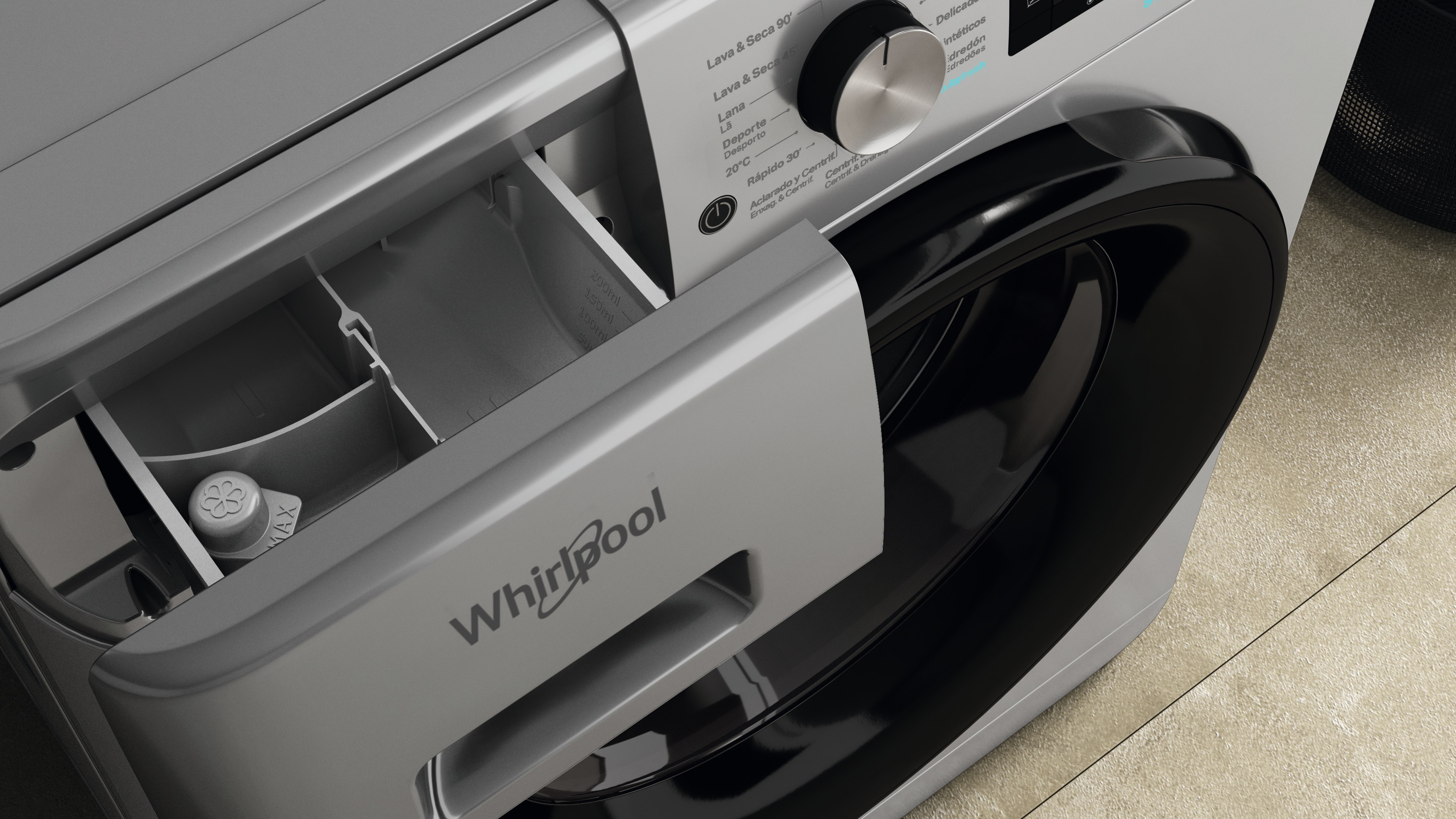 Lavadora secadora Whirlpool 11 kg /1.400 rpm - FFWDD 1174269 SBV SPT Plata-8