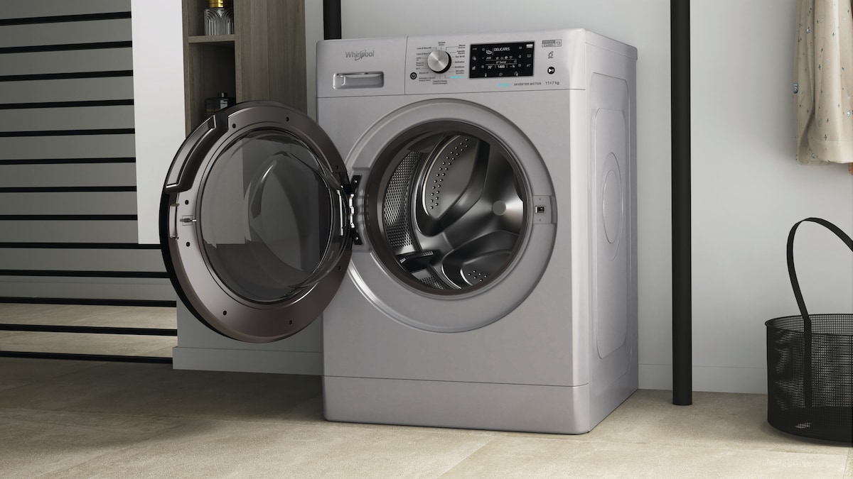 Lavadora secadora Whirlpool 11 kg /1.400 rpm - FFWDD 1174269 SBV SPT Plata-12