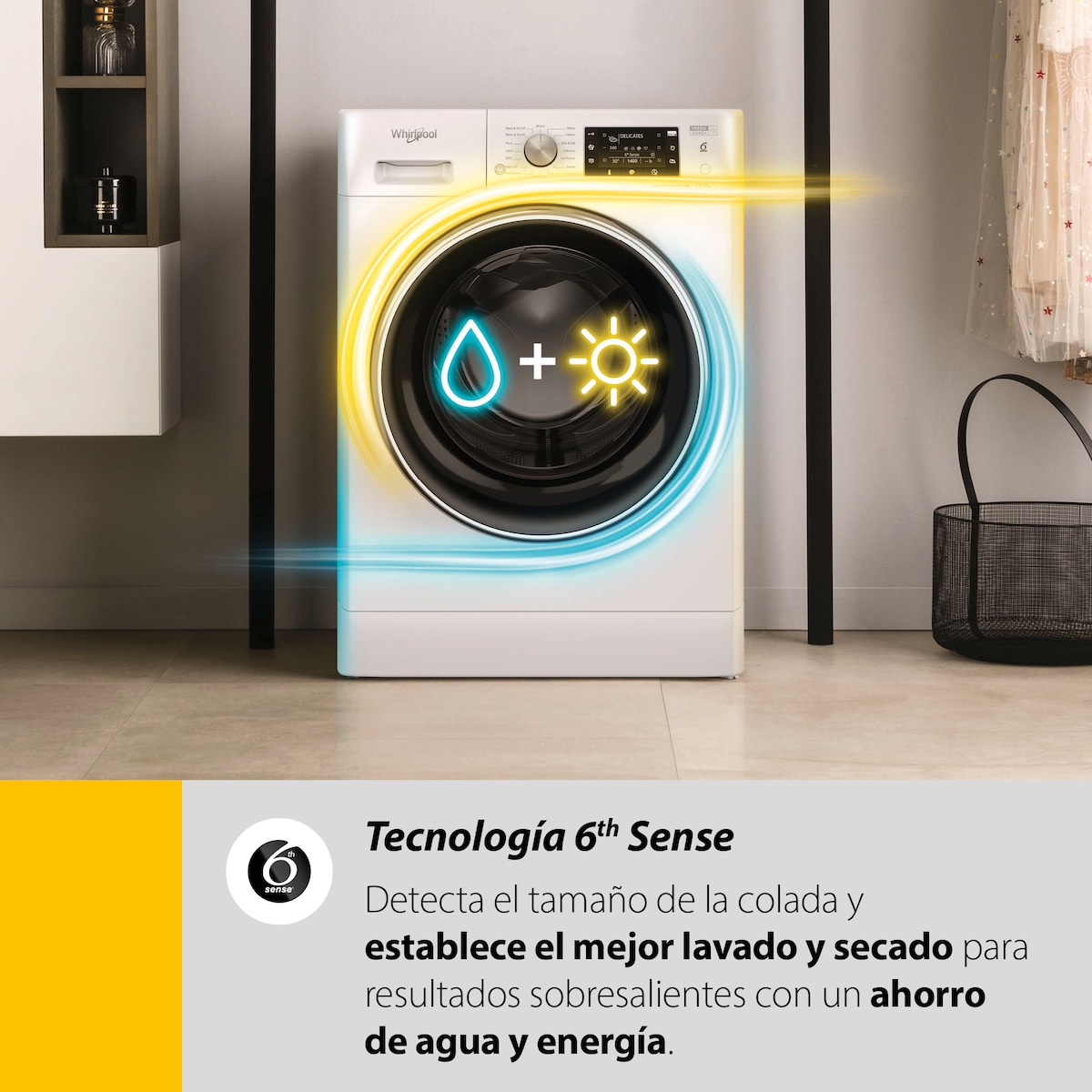 Lavadora secadora Whirlpool 11 kg /1.400 rpm - FFWDD 1174269 SBV SPT Plata-14