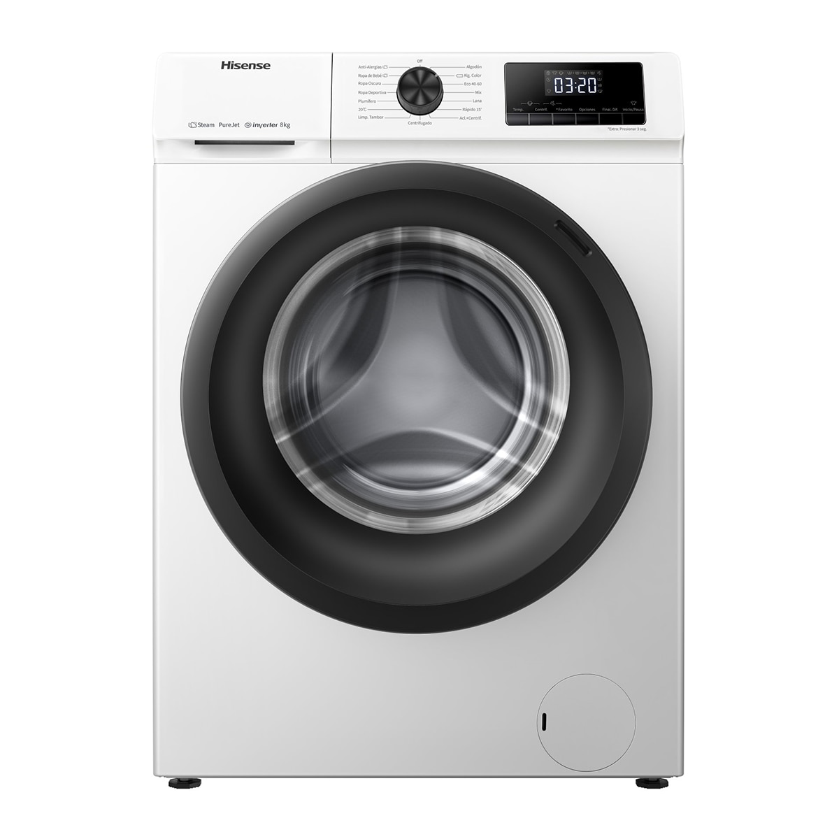 Hisense – Lavadora secadora Hisense 8 kg / 1.400 rpm Serie 1Q – WDQE8014EVJM.