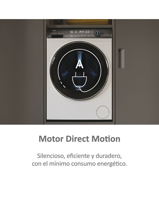 Lavadora Haier 10 kg / 1.400 rpm, Autodosificación, I-Pro Series 7 Plus - HW100GBD14979UIB Blanco-7