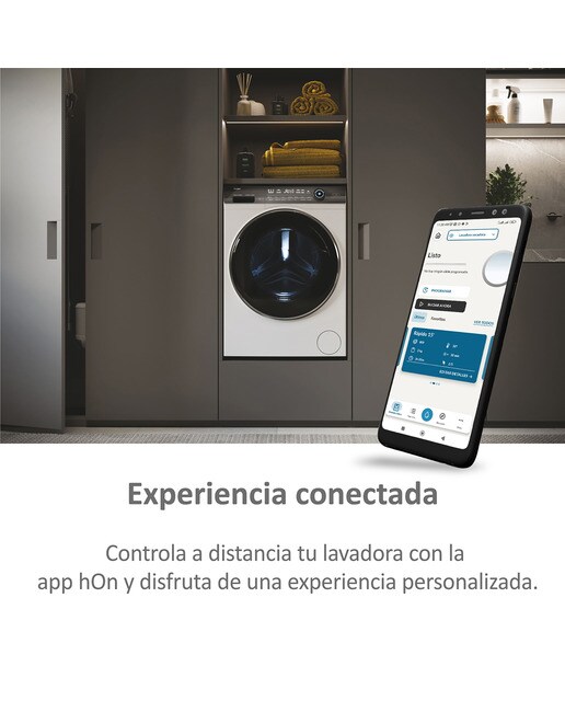 Lavadora Haier 10 kg / 1.400 rpm, Autodosificación, I-Pro Series 7 Plus - HW100GBD14979UIB Blanco-8