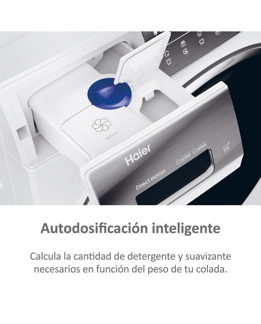 Lavadora Haier 10 kg / 1.400 rpm, Autodosificación, I-Pro Series 7 Plus - HW100GBD14979UIB Blanco-11