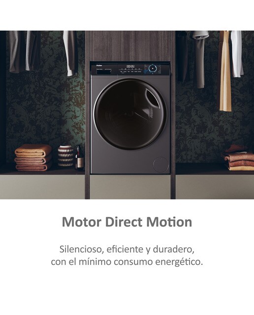 Máquina de Lavar e Secar Roupa Haier I-Pro Série 3 HWD80-B14939S8 Motor Direct Motion, de 8/5 Kg e de 1400 rpm - Inox Inox-6