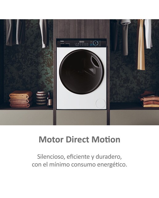 Lavadora secadora Haier 9 kg / 1.400 rpm I-Pro Series 3 - HWD90-B14939-IB - Blanco Blanco-6