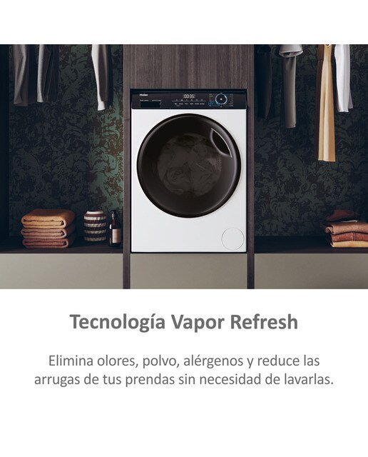 Lavadora secadora Haier 9 kg / 1.400 rpm I-Pro Series 3 - HWD90-B14939-IB - Blanco Blanco-7