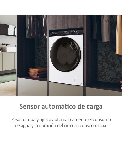 Lavadora secadora Haier 9 kg / 1.400 rpm I-Pro Series 3 - HWD90-B14939-IB - Blanco Blanco-8