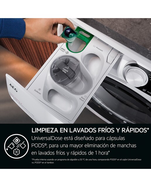 Máquina de Lavar e Secar Roupa AEG Série 7000 LWR7316O4O ProSteam Carga Frontal de 10/6 Kg e 1600 rpm - Branco Branco-6
