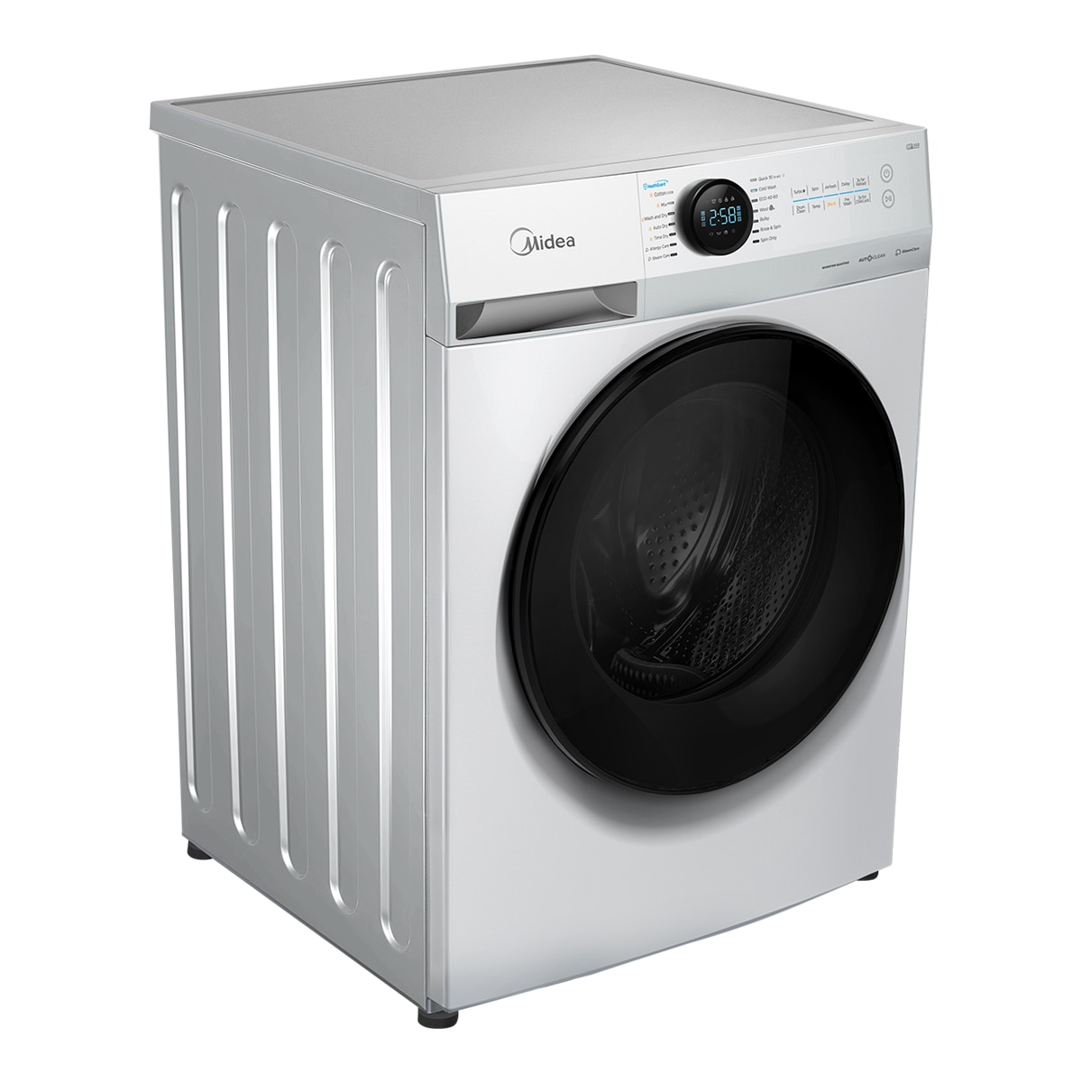 Midea – Lavadora secadora Midea 8 kg / 1.400 rpm – MF200D80WB/W-ES.