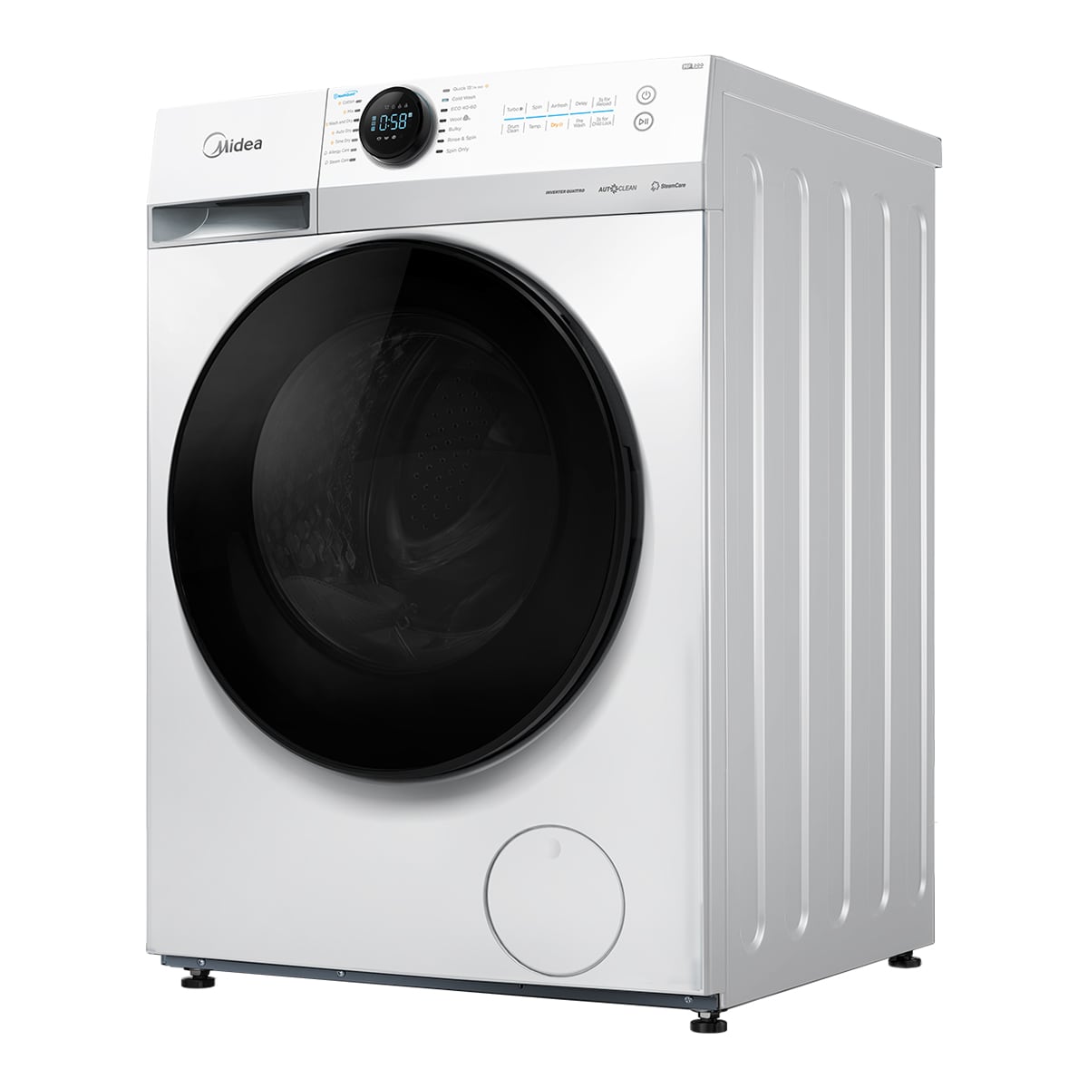 Máquina de Lavar e Secar Roupa Midea MF200D80WB/W-ES Carga Frontal de 8/6 Kg e de 1400 rpm - Branco Branco-3