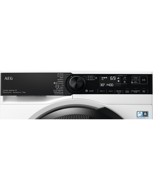 Máquina de Lavar Roupa AEG Série 7000 LFR7394O4Q ProSteam Carga Frontal de 9 Kg e 1400 rpm - Branco Branco-3
