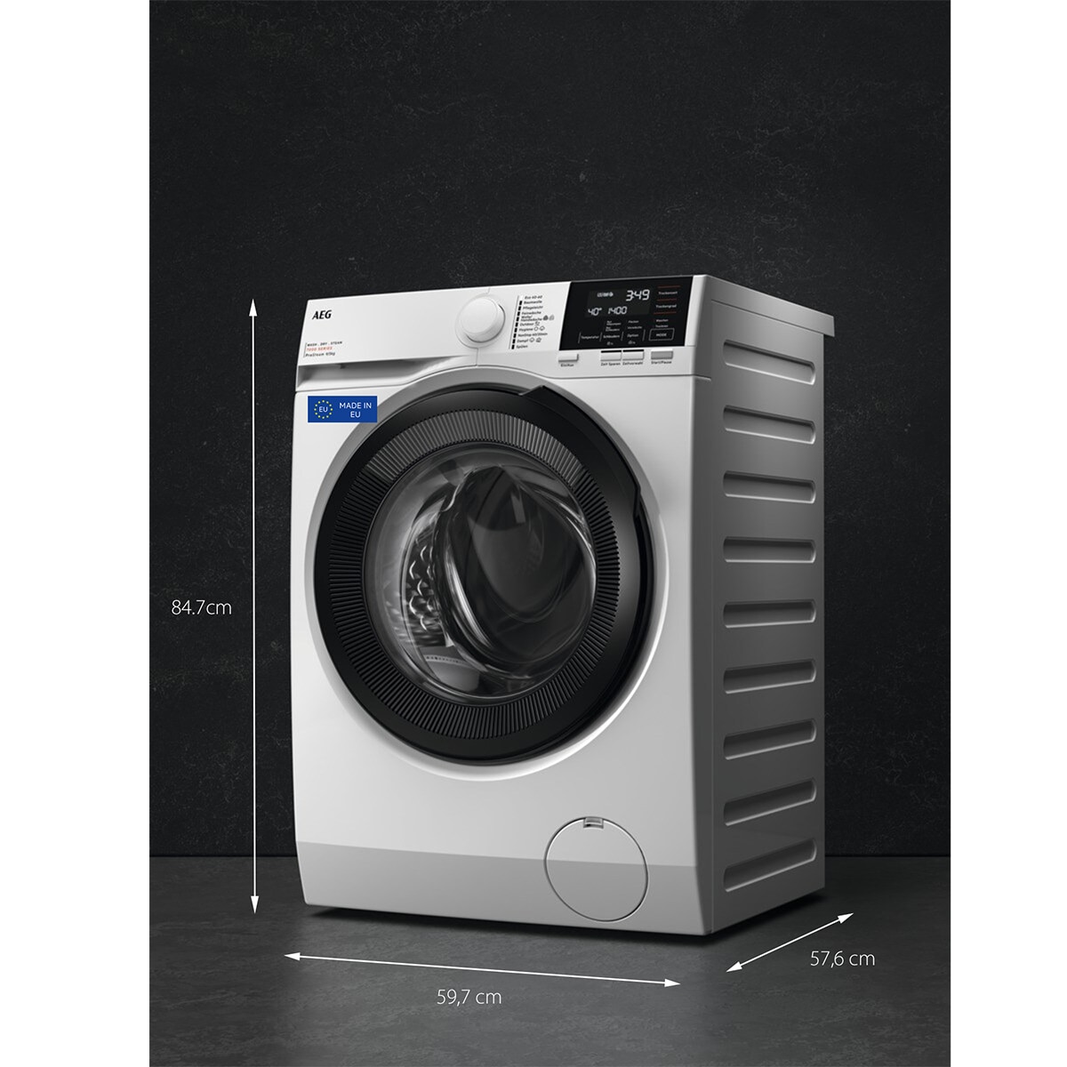 Lavadora secadora AEG 9 kg / 1.400  rpm  - LWR7194M4B Blanco-4