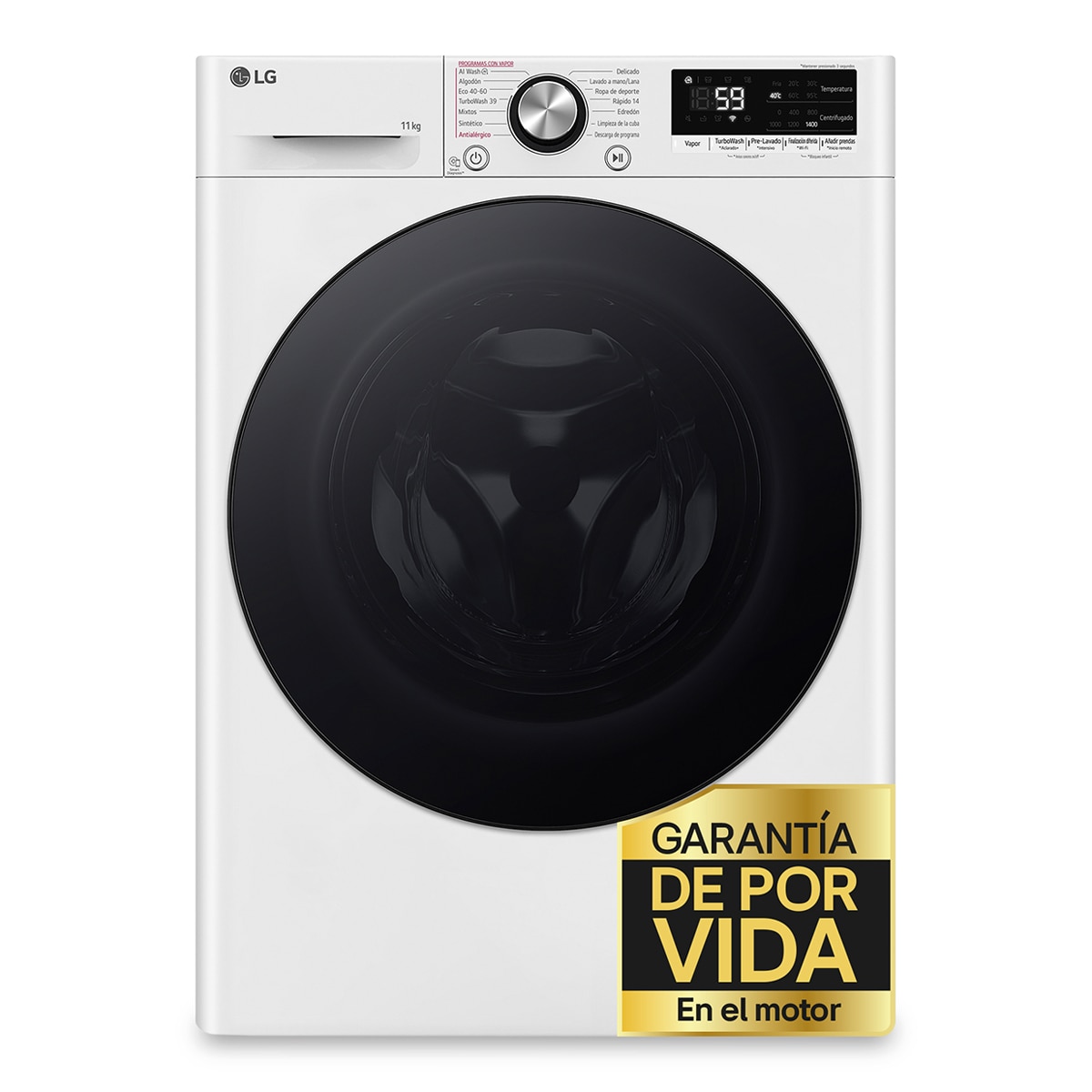 Imagen 0 de Lavadora LG 10 kg / 1400 rpm, TurboWash 360 - F4WR7010AGW