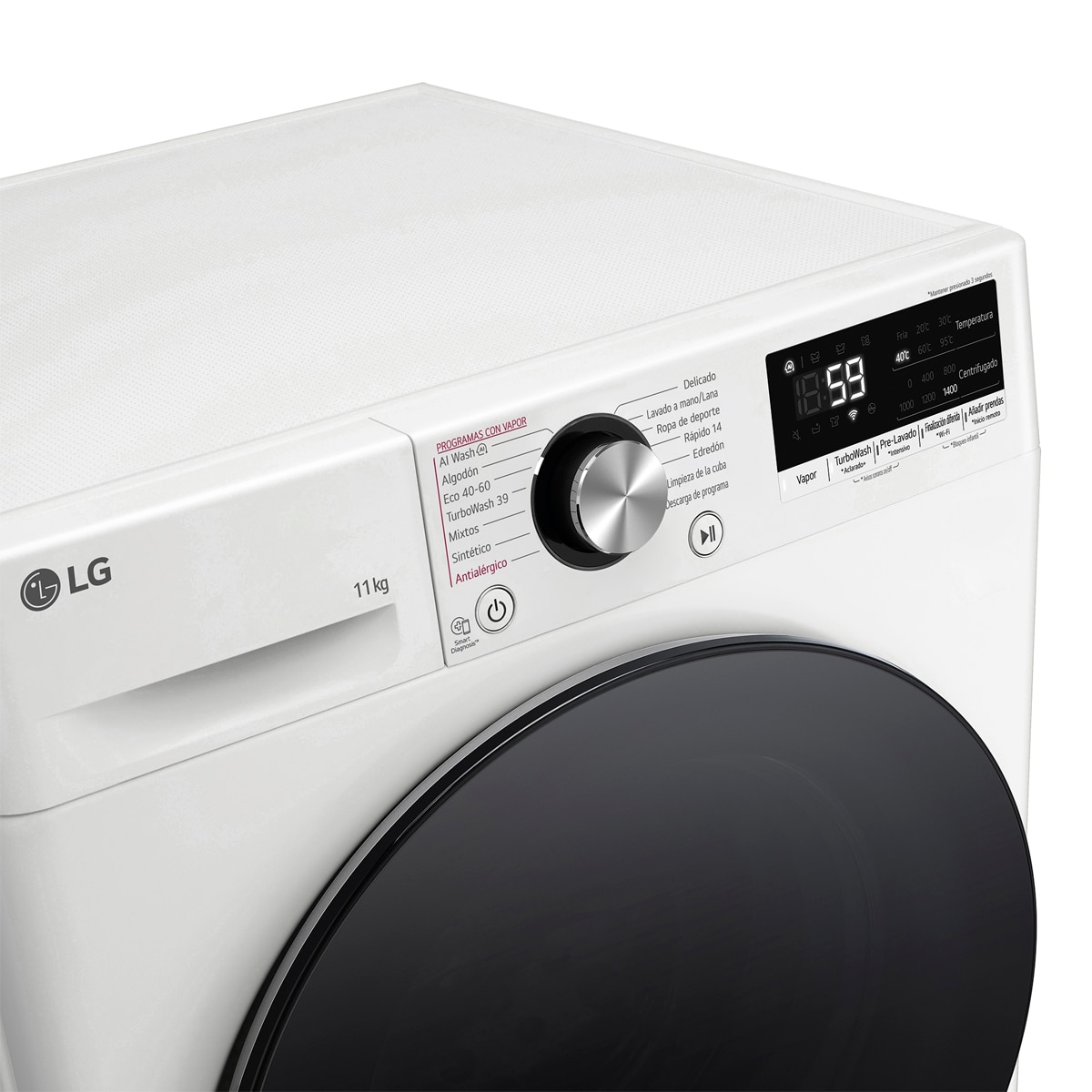 Lavadora LG 10 kg / 1400 rpm, TurboWash 360 - F4WR7010AGW Blanco-13