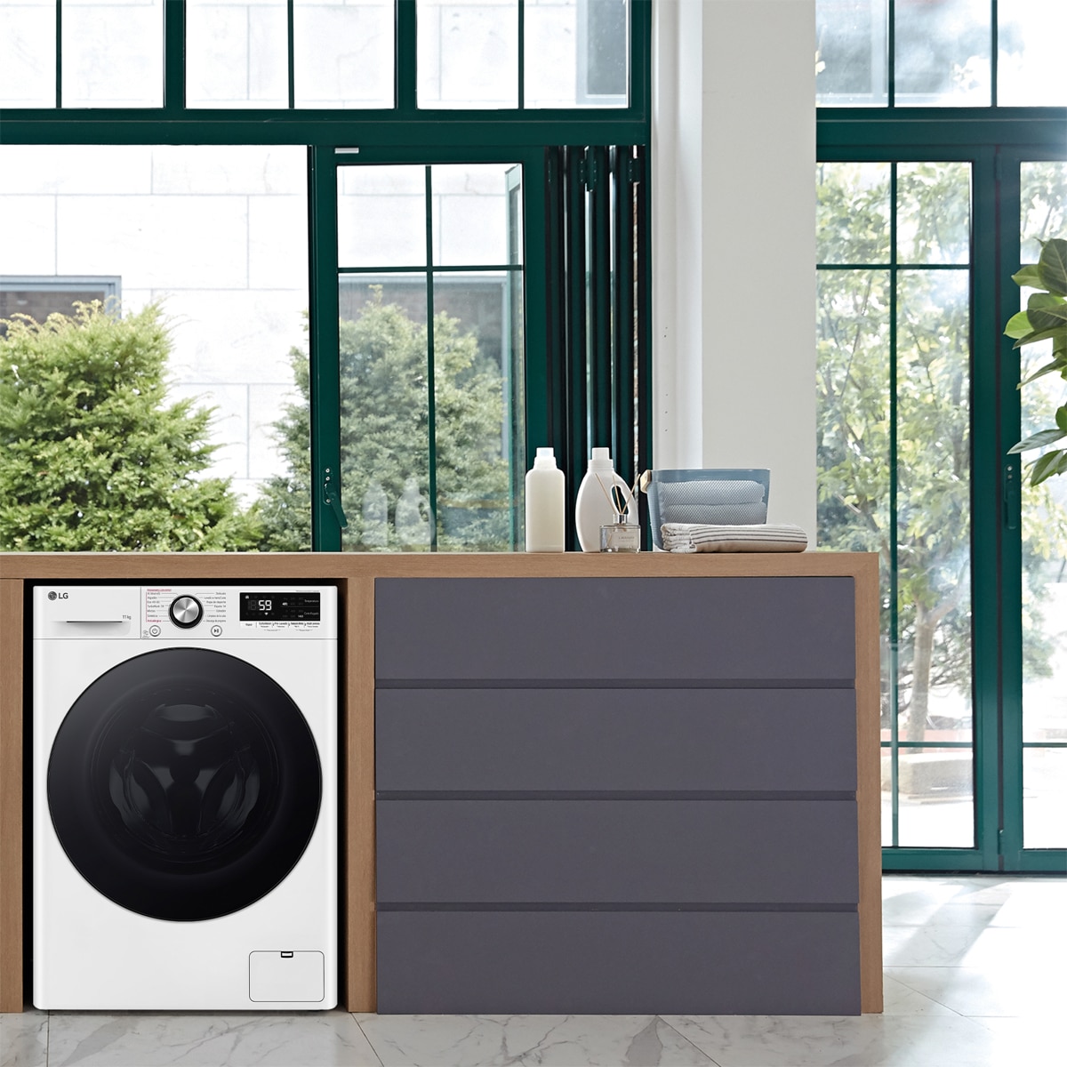 Lavadora LG 10 kg / 1400 rpm, TurboWash 360 - F4WR7010AGW Blanco-17