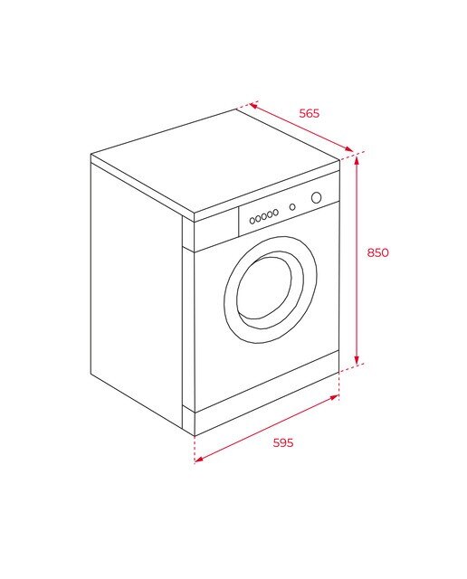 Máquina de Lavar Roupa Teka TK5 1480 BLANCO Carga Frontal de 8 Kg e de 1400 rpm - Branco Branco-2