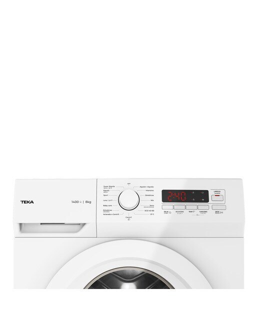 Máquina de Lavar Roupa Teka TK5 1480 BLANCO Carga Frontal de 8 Kg e de 1400 rpm - Branco Branco-5