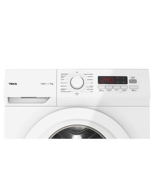 Máquina de Lavar Roupa Teka TK5 1470 BLANCO Carga Frontal de 7 Kg e de 1400 rpm - Branco Branco-4