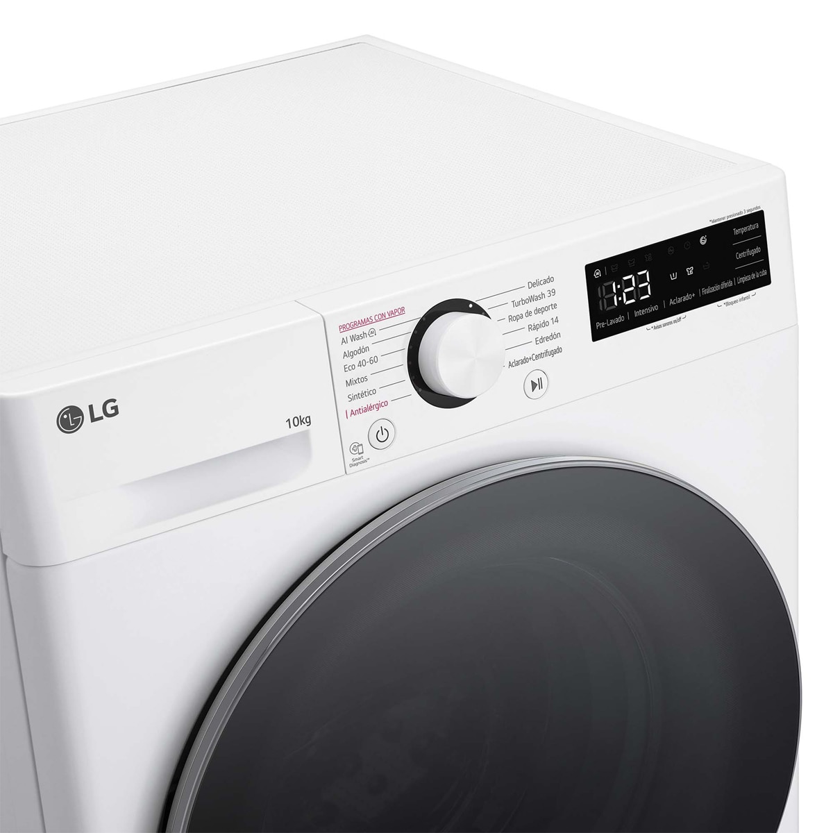 Lavadora LG  10 kg /1400 rpm, TurboWash 360 - F4WR6010AGW Blanco-14