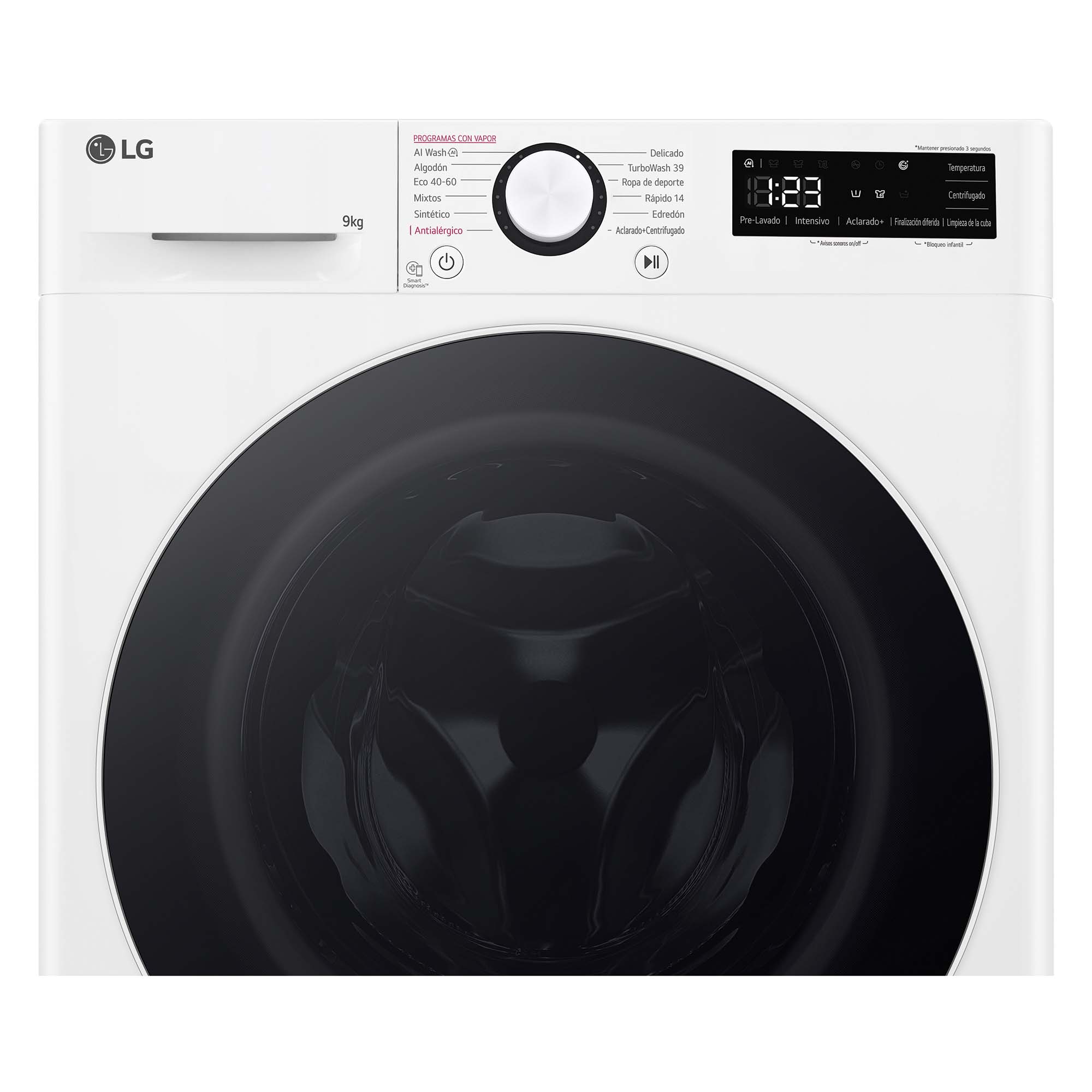 Lavadora LG 9 kg / 1400 rpm TurboWash 360º - F4WR6009A0W Blanco-15