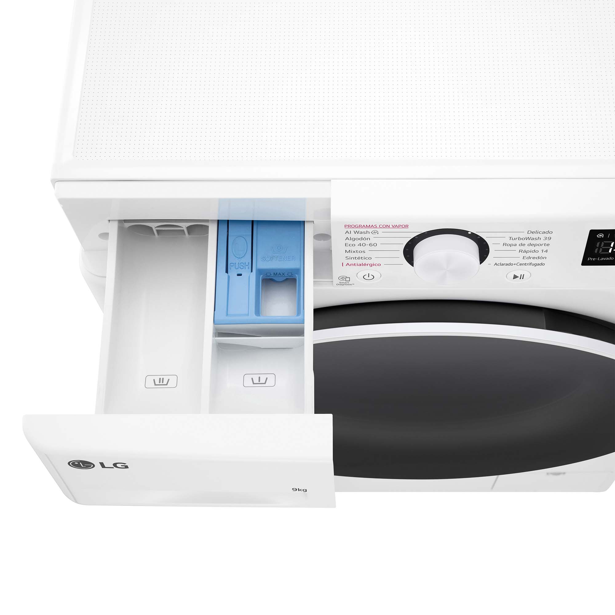 Lavadora LG 9 kg / 1400 rpm TurboWash 360º - F4WR6009A0W Blanco-16
